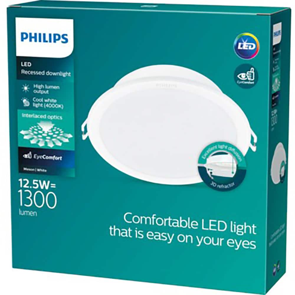 Spot LED PHILIPS Meson, 12.5W, 1300lm, IP20, alb
