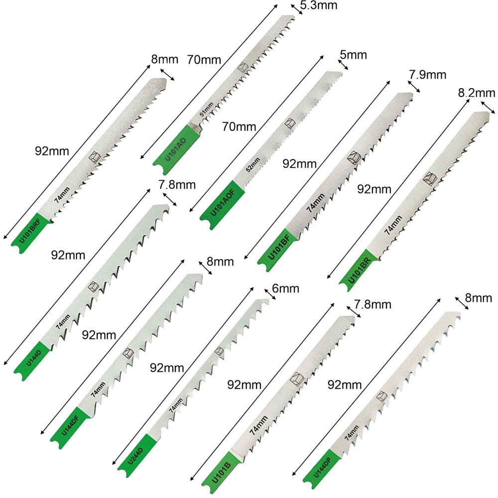 Set lame fierastrau MAC ALLISTER, 10 bucati