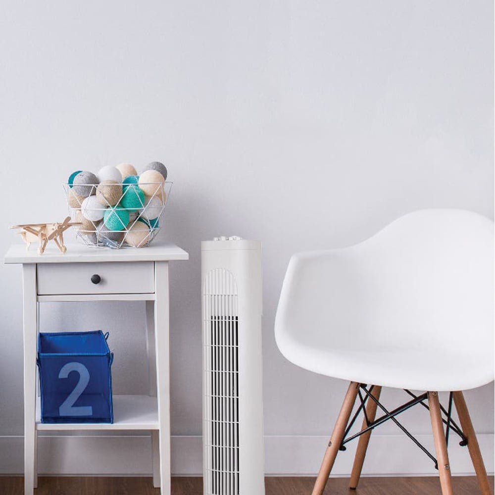 Ventilator turn, 3 trepte de viteza, 45W, alb