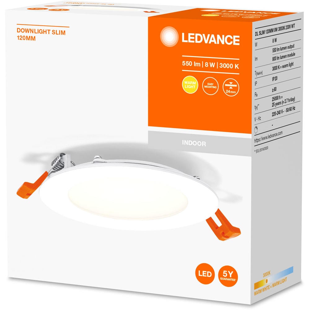 Spot LED LEDVANCE 4058075573079, 8W, 3000K, alb
