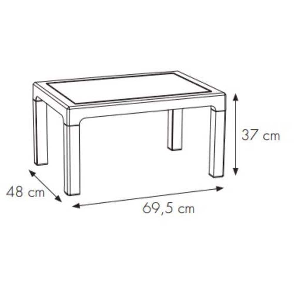 Set mobilier gradina Bica, 4 piese, perne, antracit