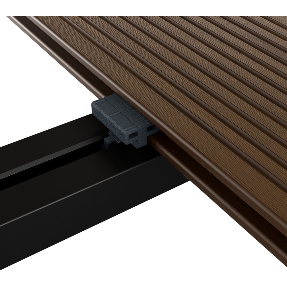 Placa WPC terasa KLIKSTROM Neva, 220 x 14.5 x 2.1 cm, maro inchis