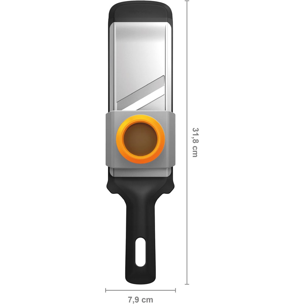 Feliator pentru legume FISKARS 1014416, 31.8cm, negru