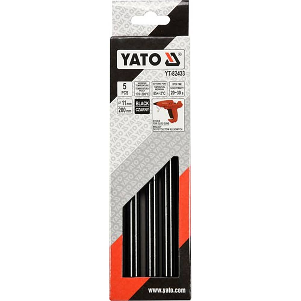 Batoane pistoale de lipit Yato, 11.2 x 200 mm, Negru, 5 buc