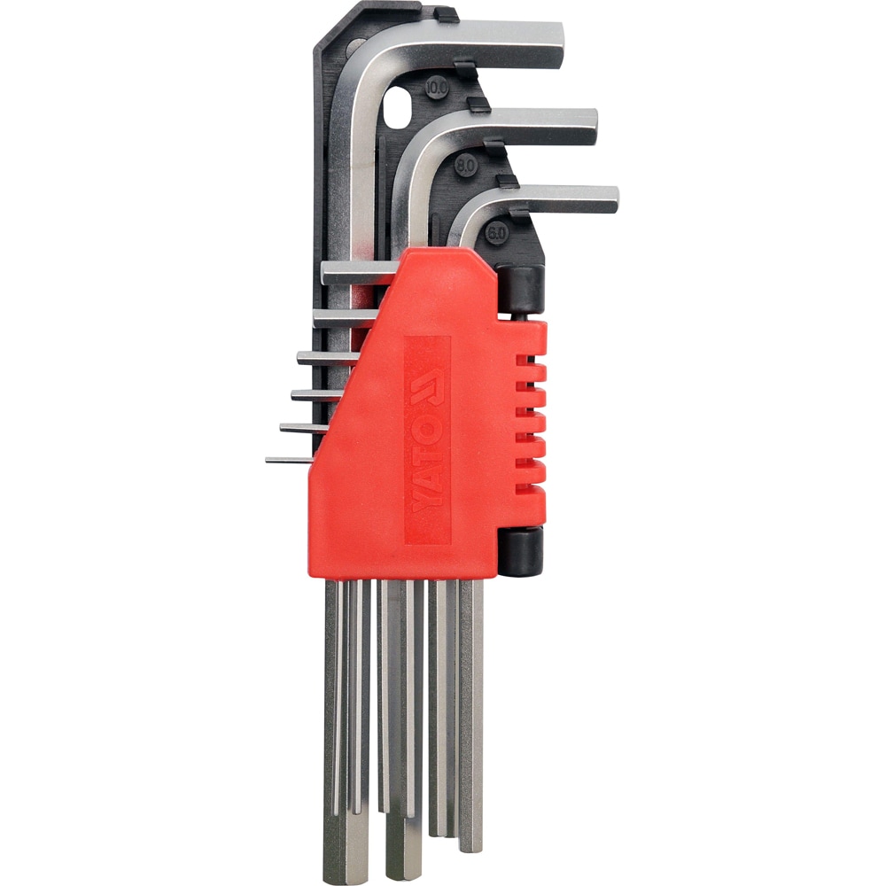 Set chei hexagonale YATO, 15 - 10 mm, Crom-Vanadiu