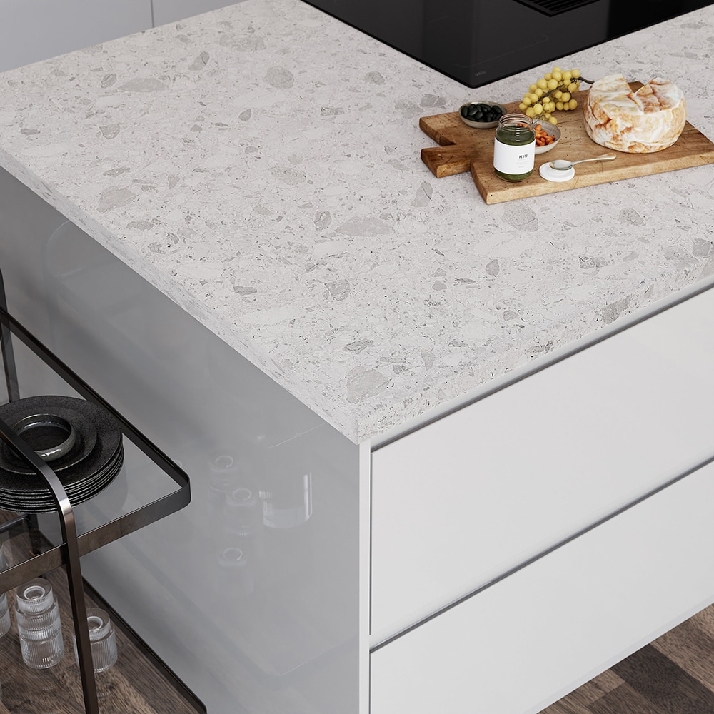 Blat bucatarie GOODHOME Ceppo, PAL, 300 x 62 x 3.8 cm, PAL, gri