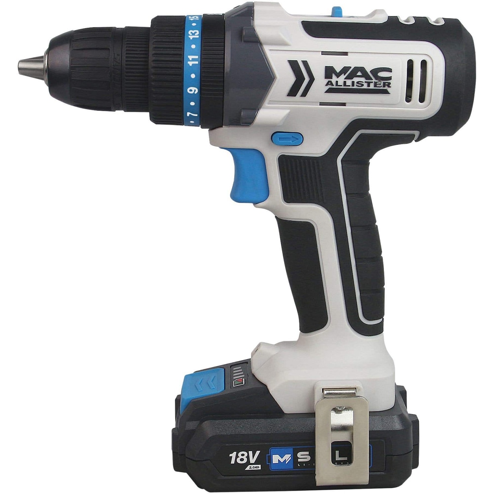 Masina de gaurit si insurubat Mac Allister MDD18-Li-2, 18V, 2Ah, 1500rpm, 13 accesorii