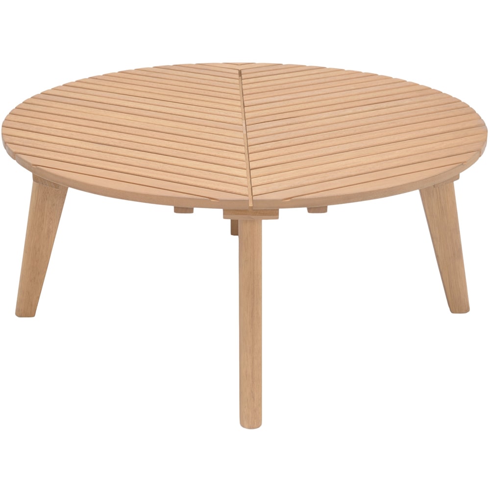 Masa terasa GOODHOME Hania, lemn, 79 x 79 x 35 cm, maro deschis