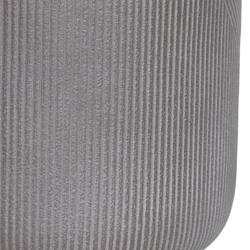 Ghiveci flori VERVE, lut, D 30 cm, gri