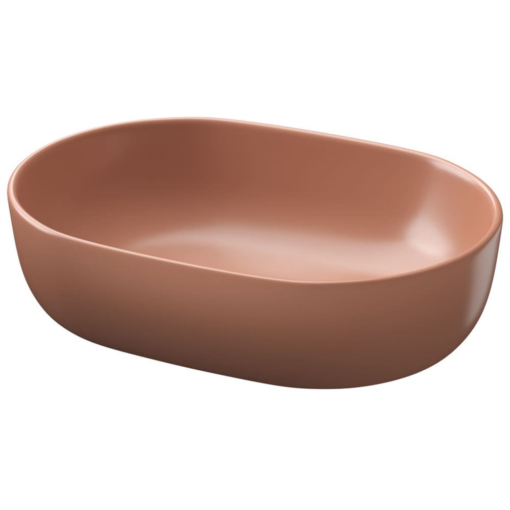 Lavoar pe blat CERSANIT Moduo K116-131, ceramica, 50 x 35.5 x 15 cm, caramiziu