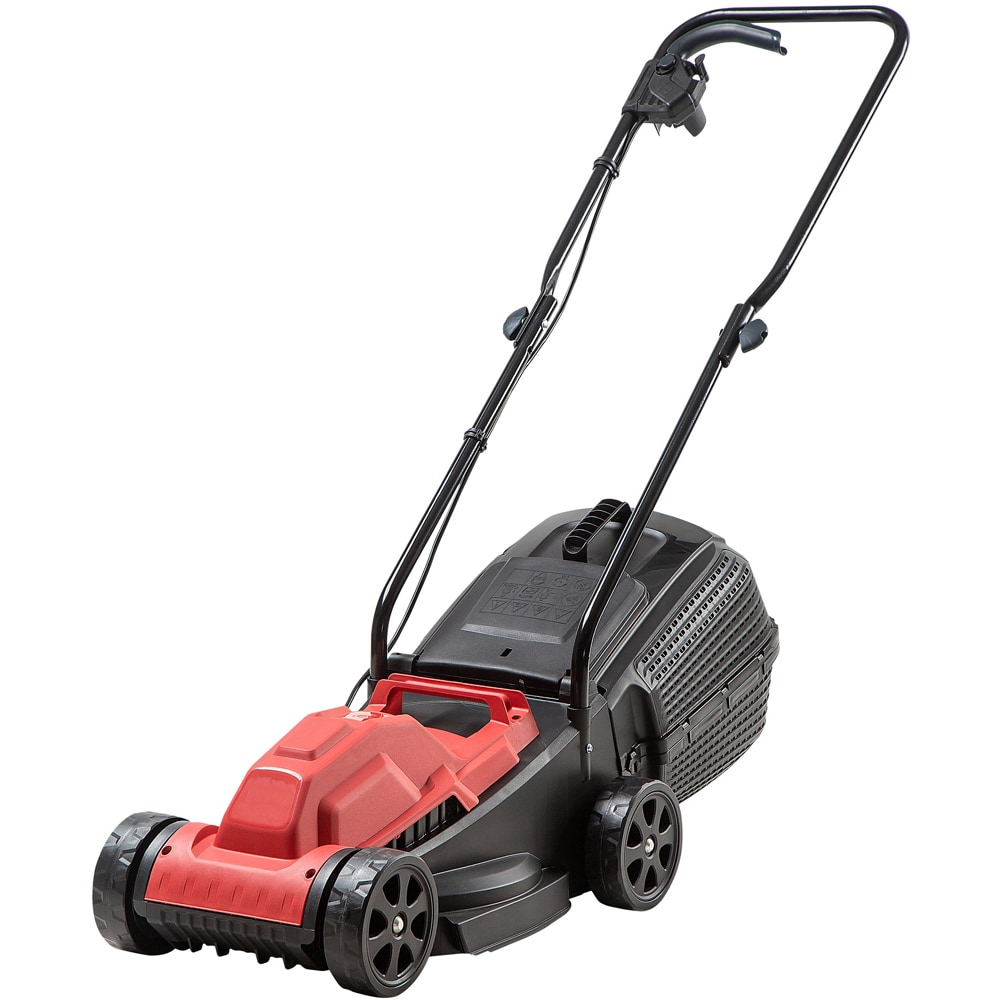 Masina de tuns iarba PERFORMANCE POWER, Electrica, 1200W, latime taiere 32 cm, cos 27L, negru-rosu