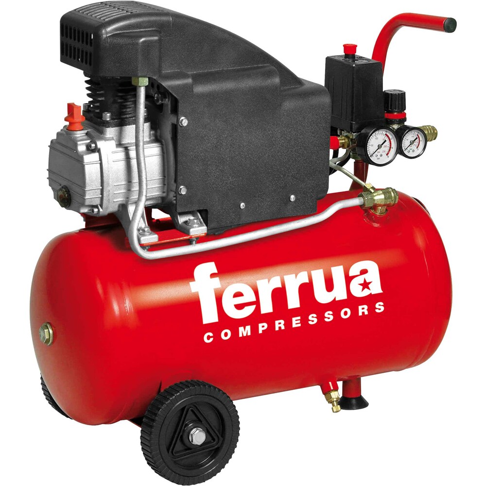 Compresor aer FERRUA RC1, cu ulei, 24 litri, 1.5 CP, 8 bar