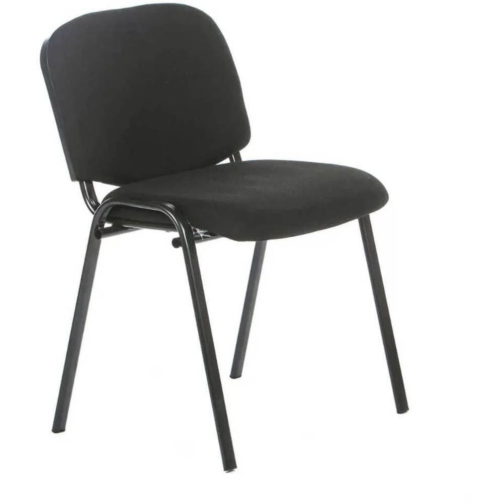 Scaun birou vizitator, textil, 53 x 40 x 76 cm, negru