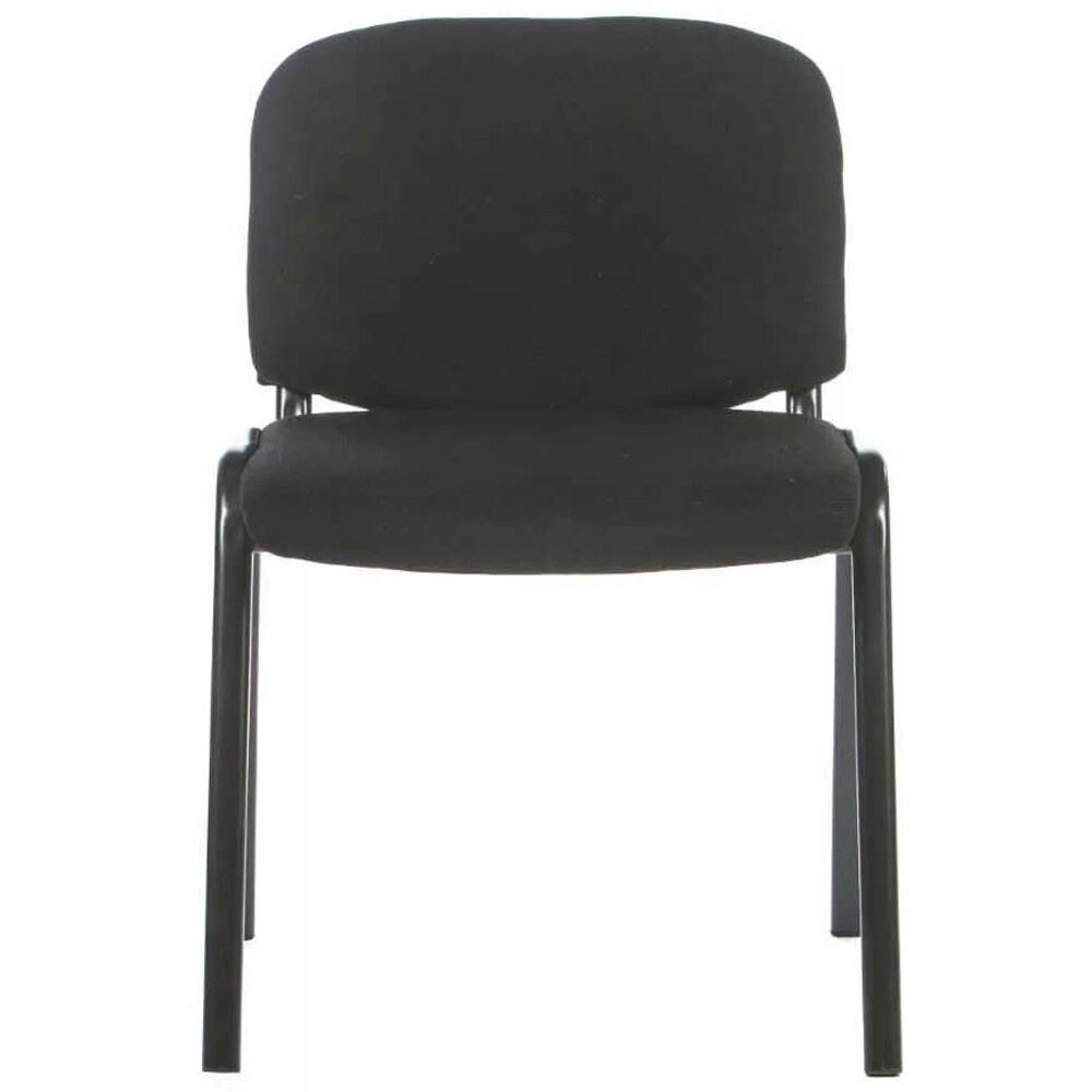 Scaun birou vizitator, textil, 53 x 40 x 76 cm, negru