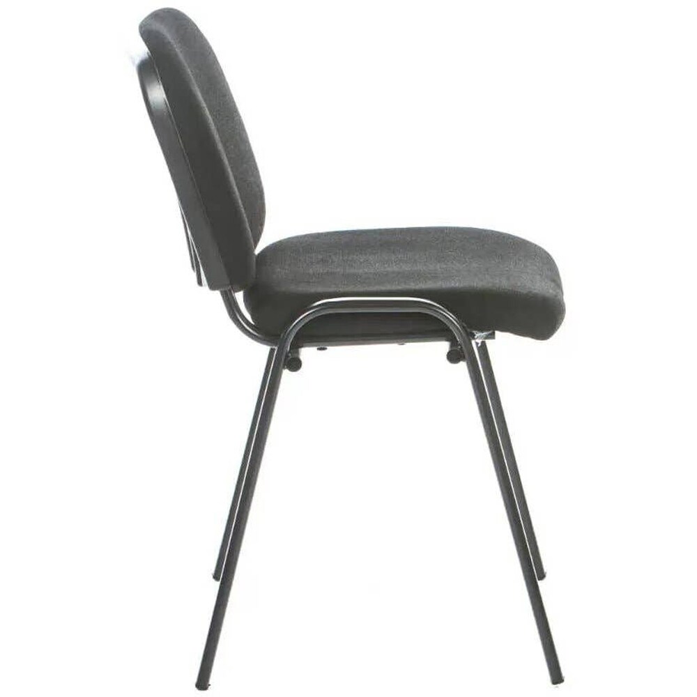 Scaun birou vizitator, textil, 53 x 40 x 76 cm, negru