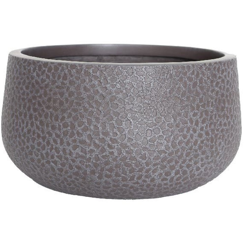 Ghiveci flori VERVE, lut, D 32 cm, gri
