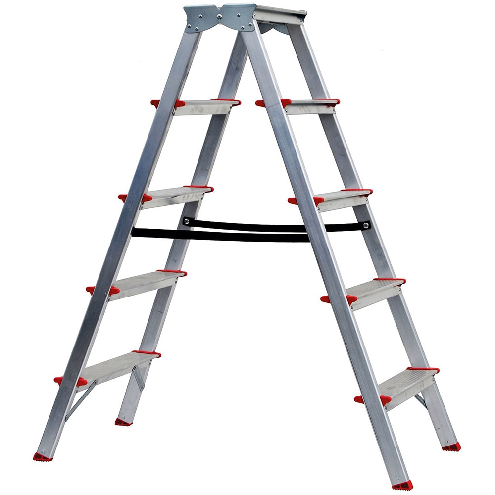 Scara pliabila STS, 5 trepte, 3.5m, aluminiu