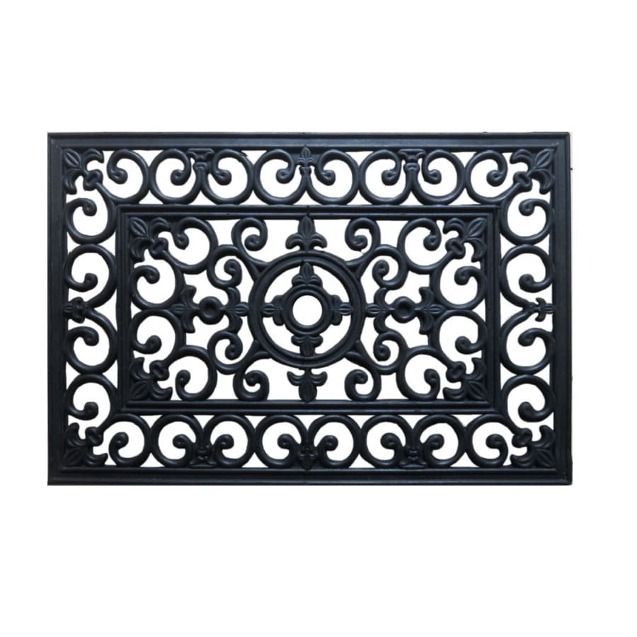 Covoras intrare UNIC SPOT Vintage, 40 x 60 cm, cauciuc, negru