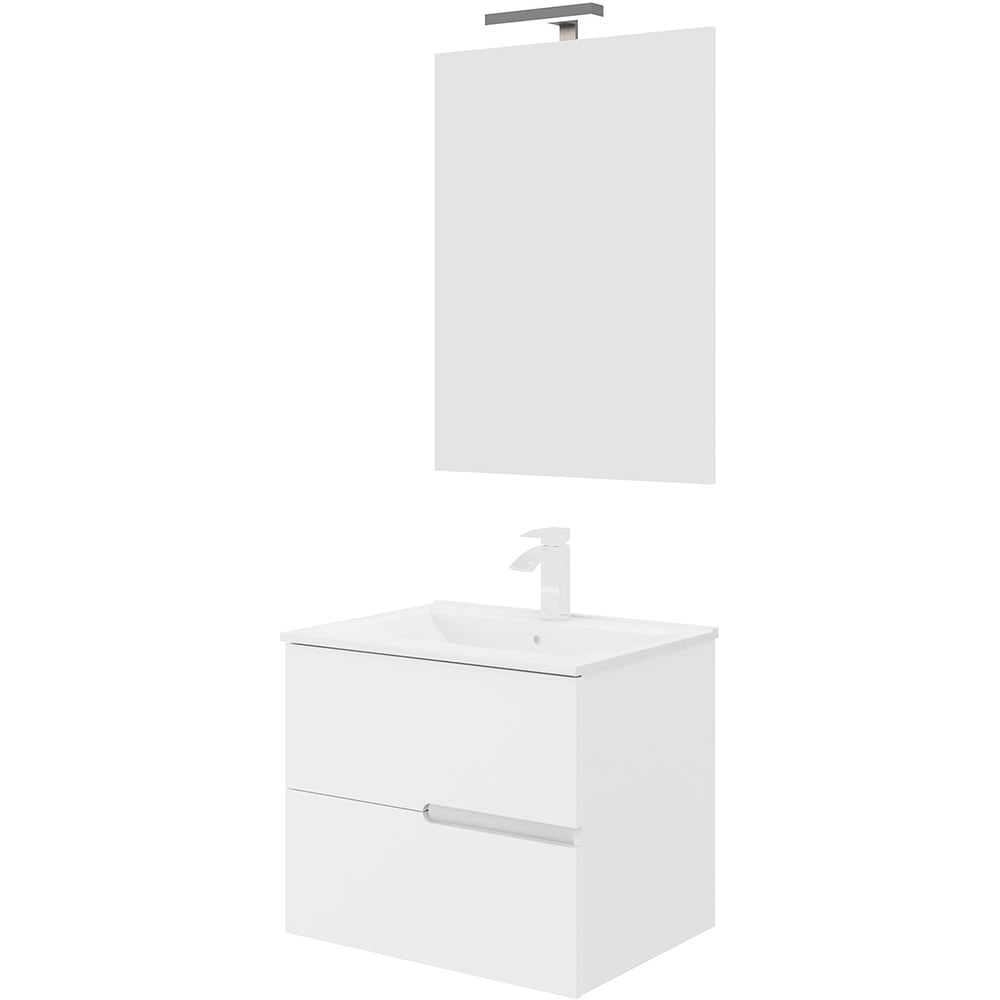 Set mobilier baie Eva, 66 x 51 x 67 cm, alb