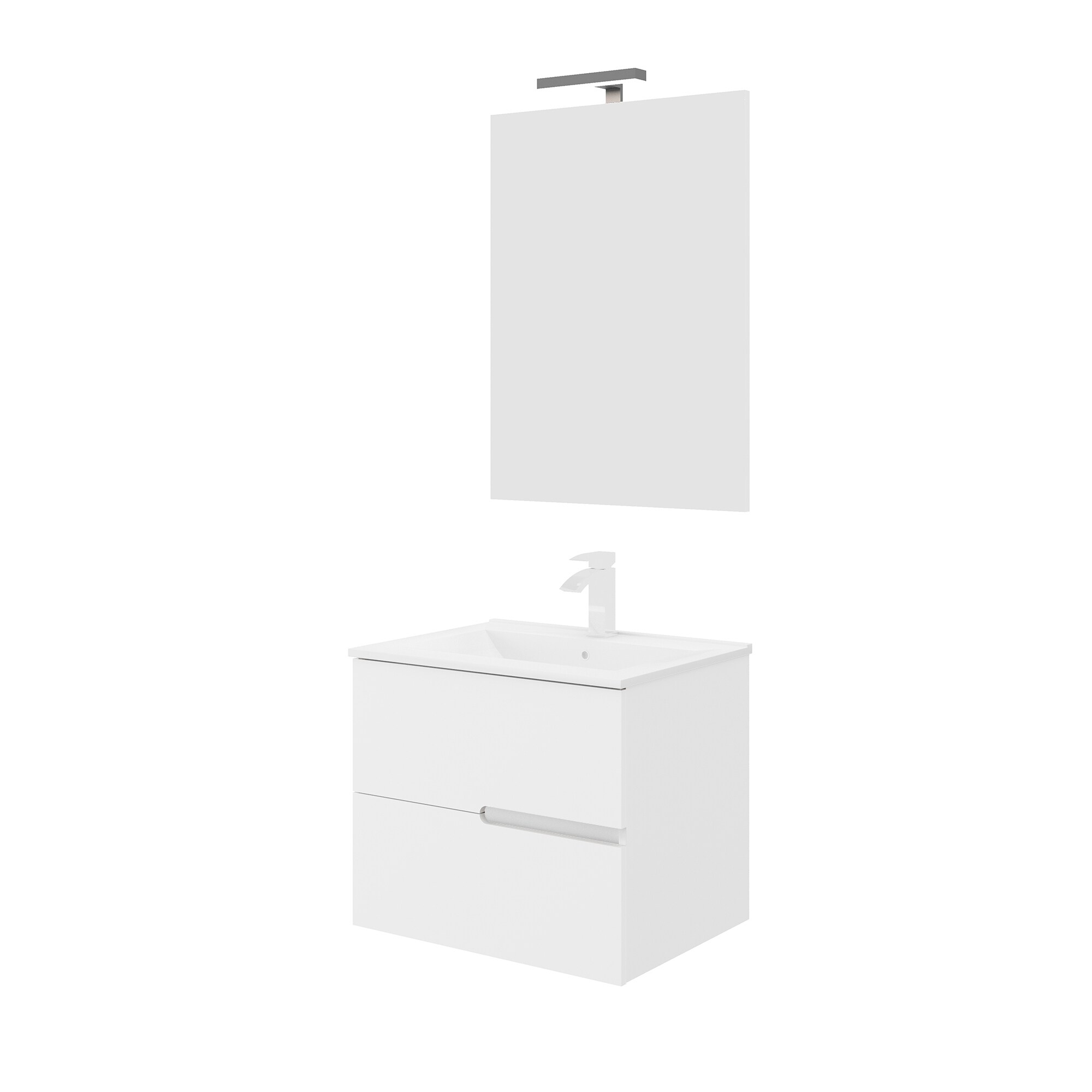 Set mobilier baie Eva, 66 x 51 x 67 cm, alb