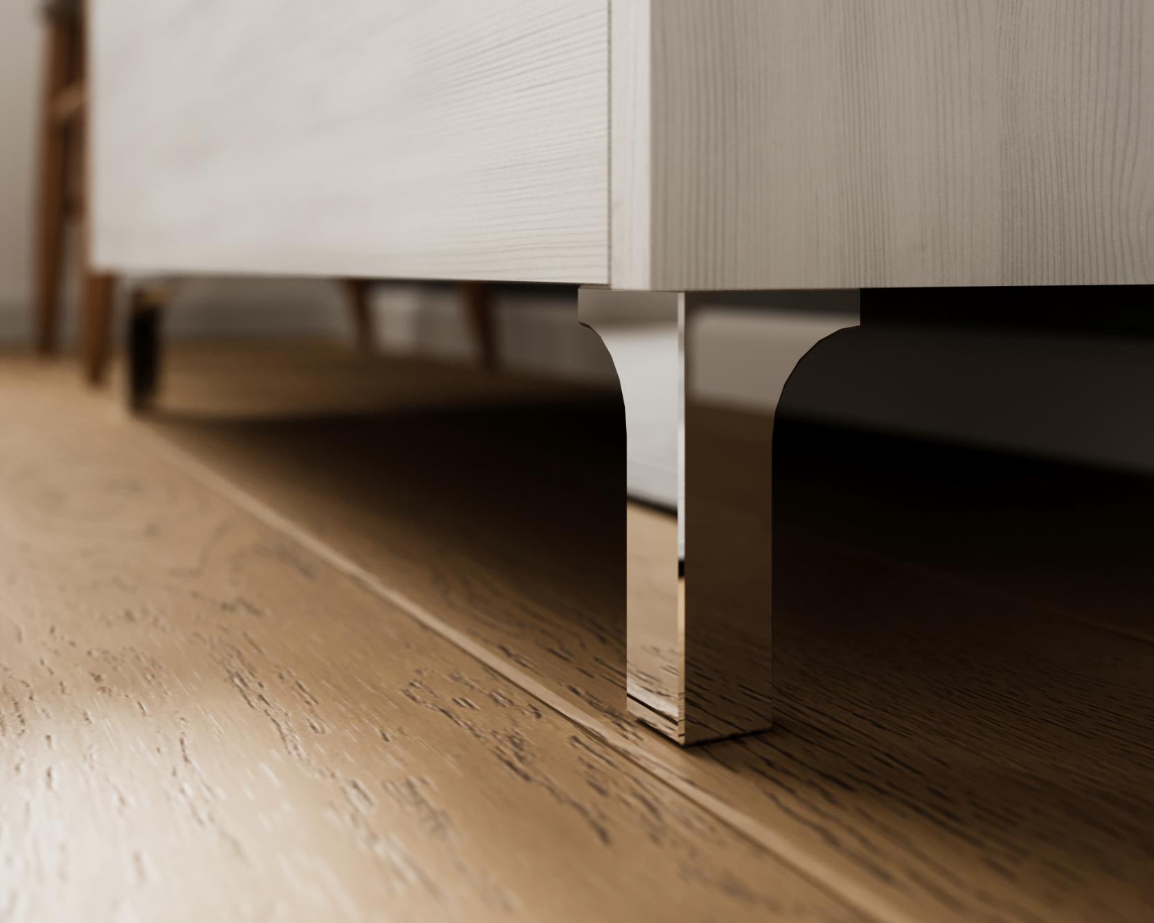 Set mobilier baie cu oglinda, alb, 60 cm  Lisabona