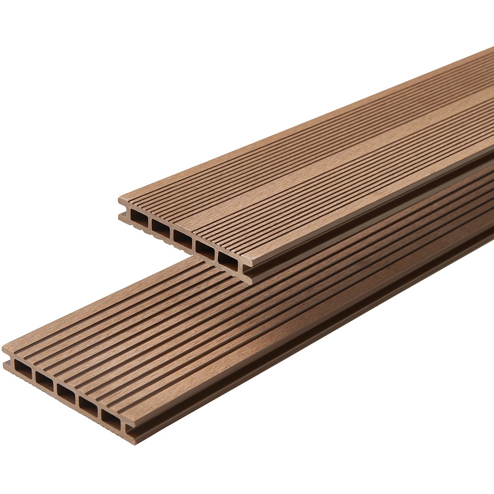 Placa WPC terasa KLIKSTROM Neva, 220 x 14.5 x 2.1 cm, maro