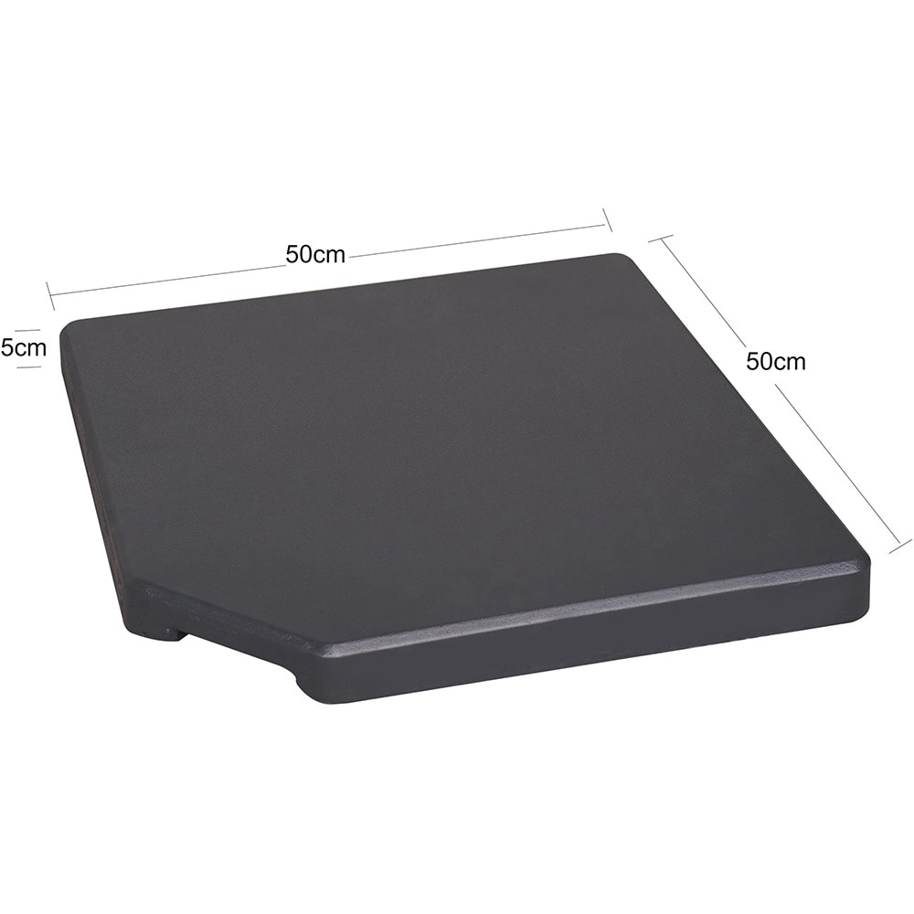 Suport umbrela GOODHOME Moku, 50 x 50 x 4.5 cm, 25kg, beton, negru