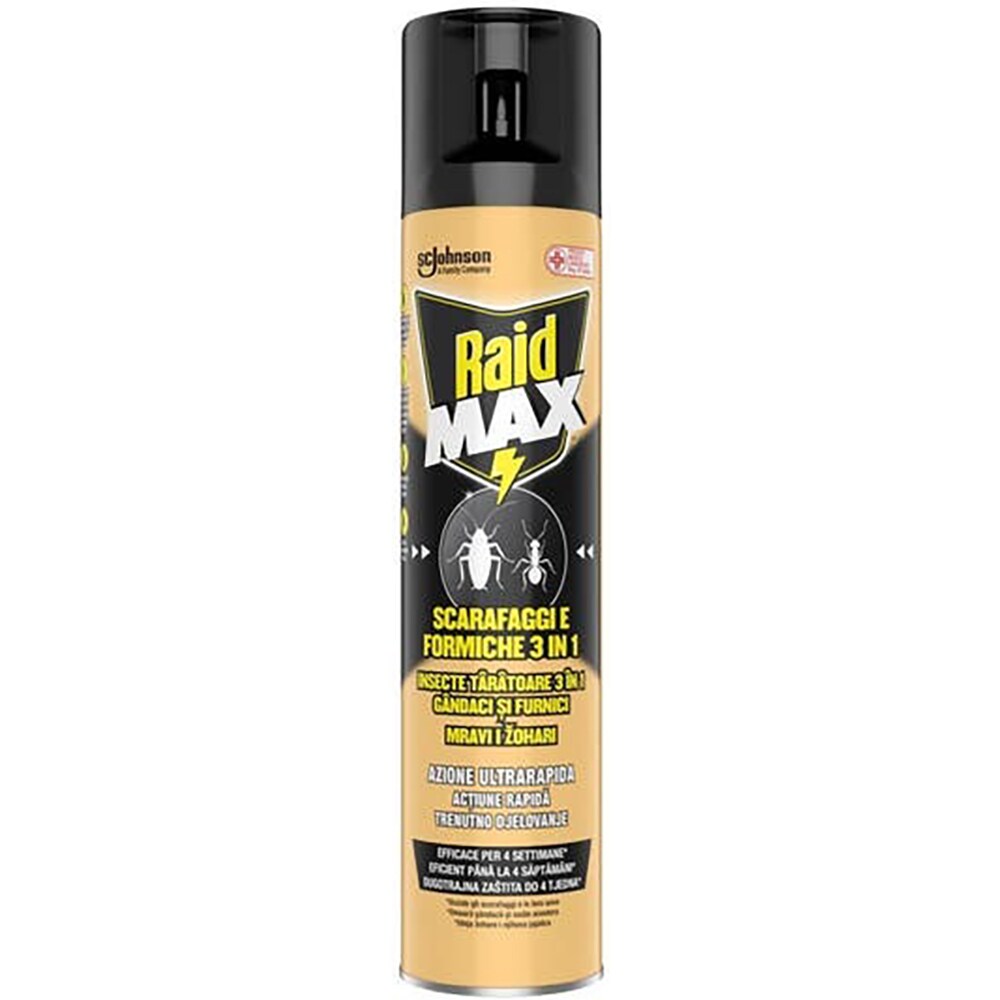 Spray impotriva insectelor taratoare RAID MAX, 300 ml