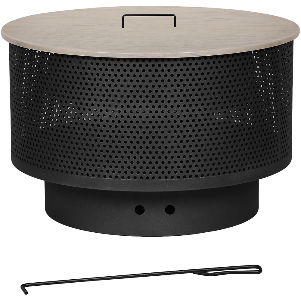 Focar pe carbuni cu blat GOODHOME Aconite, 61 x 38 cm, otel, negru