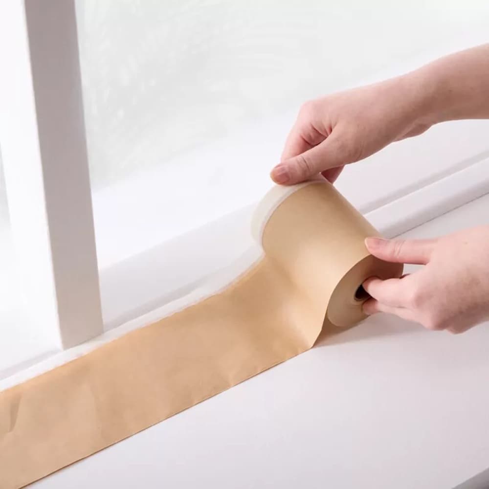 Banda adeziva pentru suprafete de lucru GoodHome, 25 m, bej