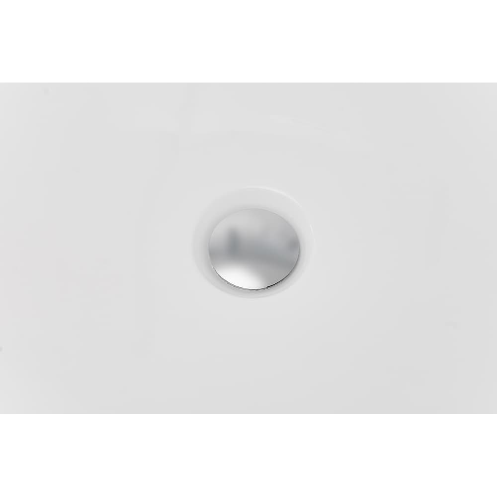 Cada baie freestanding SANOTECHNIK Aruba G9041, acril, 170 x 75 x 58 cm, baterie si para de dus incluse, alb-negru