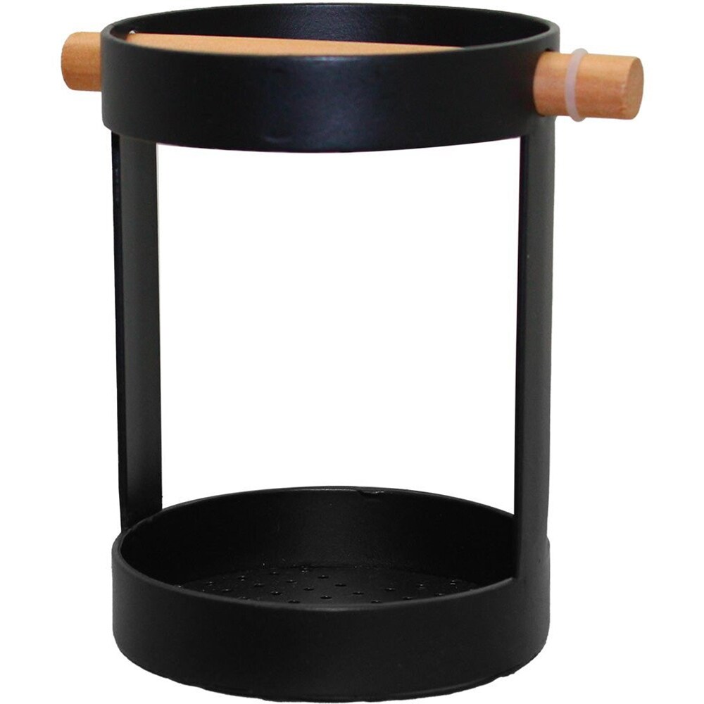 Suport tacamuri FRANDIS 41183, metal, 10 x 14 cm, negru