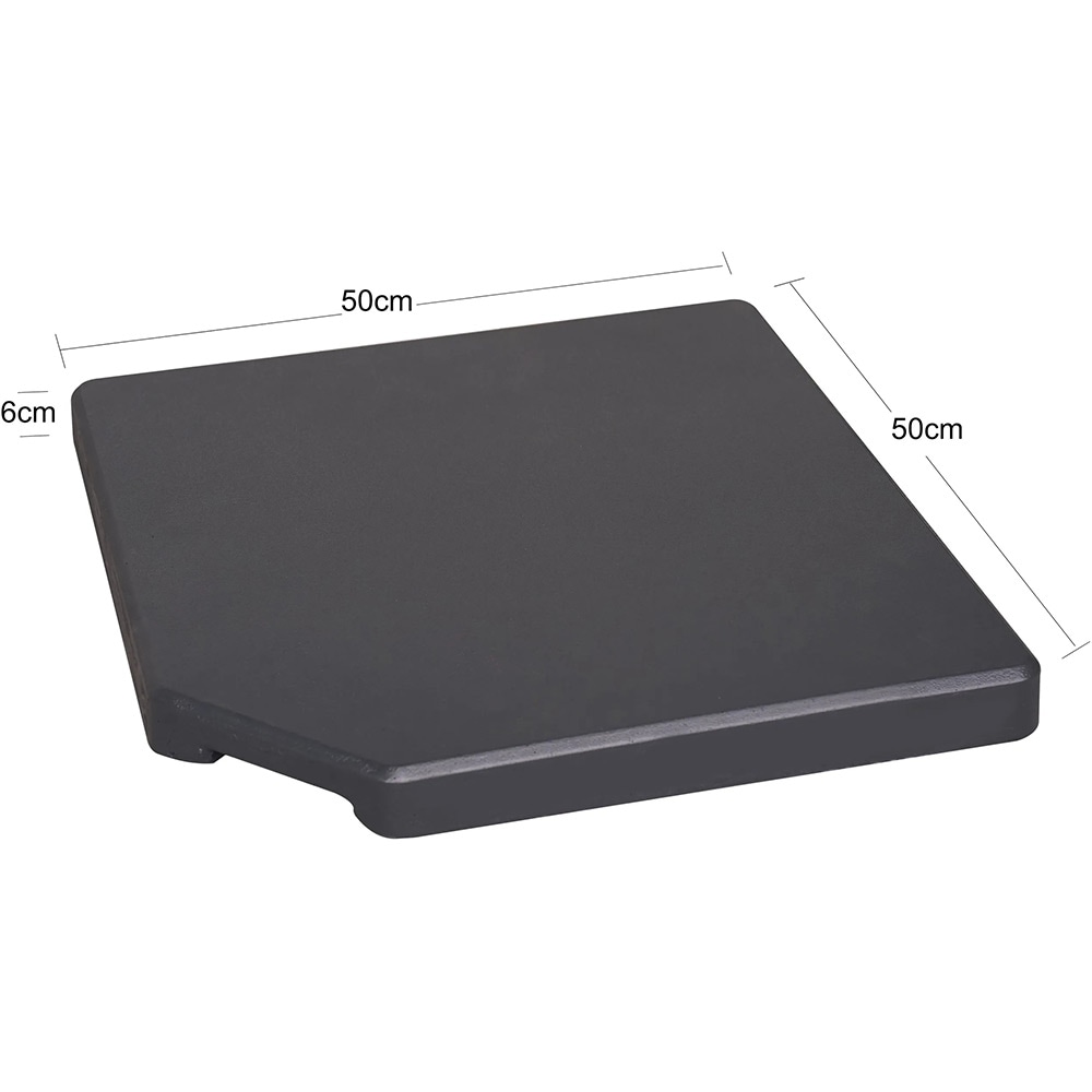 Suport umbrela GOODHOME Moku, 50 x 50 x 5.5 cm, 30kg, beton, negru