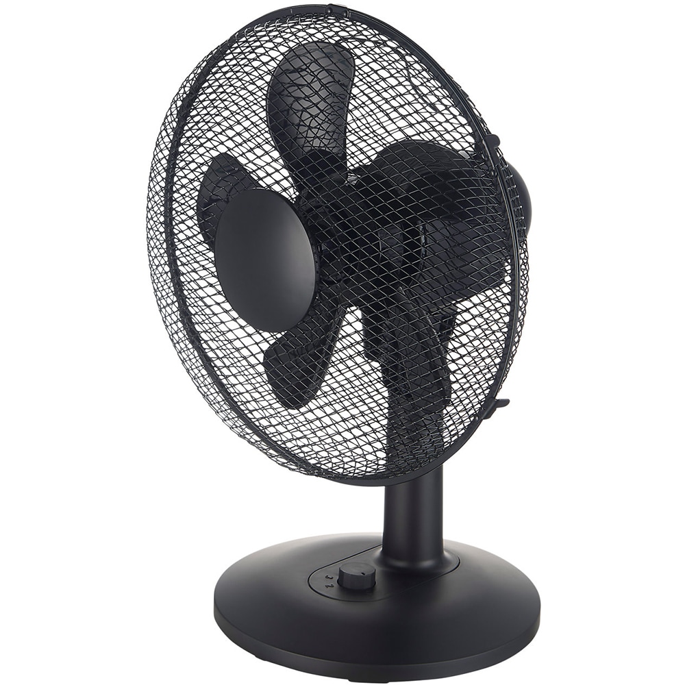 Ventilator de birou GOODHOME Aoba, 3 trepte viteza, 28cm, 40W, negru