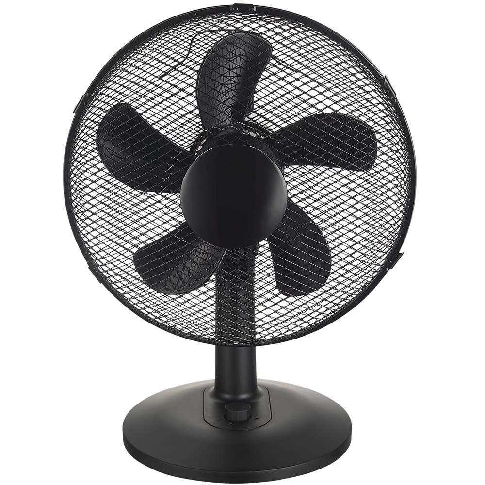 Ventilator de birou GOODHOME Aoba, 3 trepte viteza, 28cm, 40W, negru