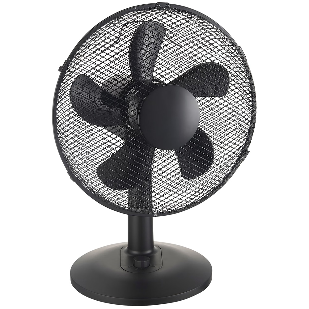 Ventilator de birou GOODHOME Aoba, 3 trepte viteza, 28cm, 40W, negru