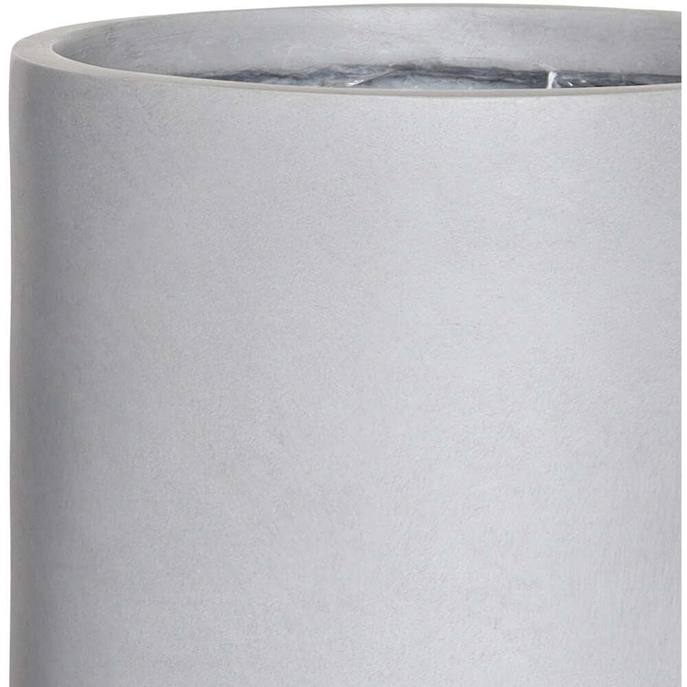 Ghiveci flori VERVE, lut, D 26 cm, gri deschis