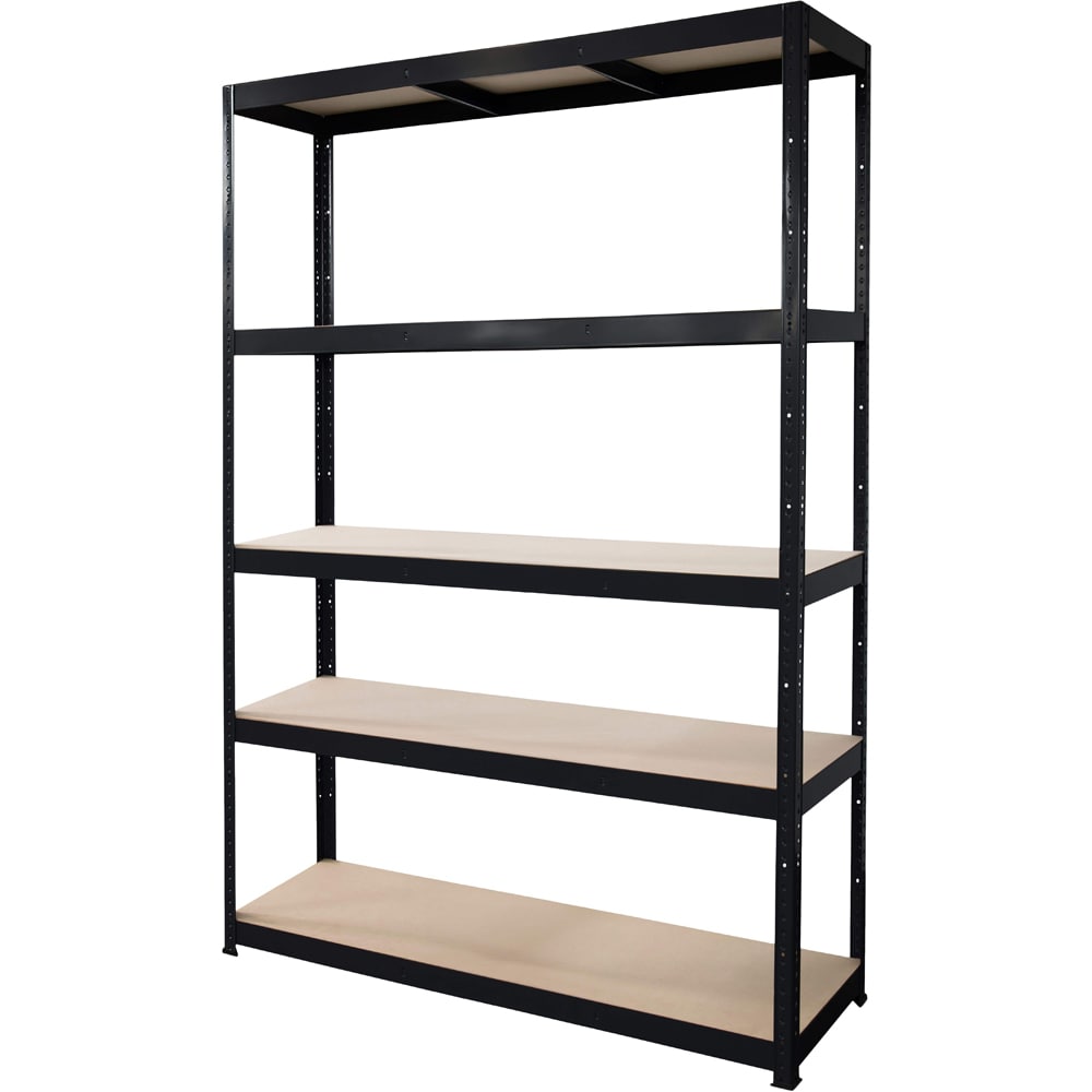 Raft atelier GOODHOME Ryle, otel, 120 x 40 x 179 cm, negru