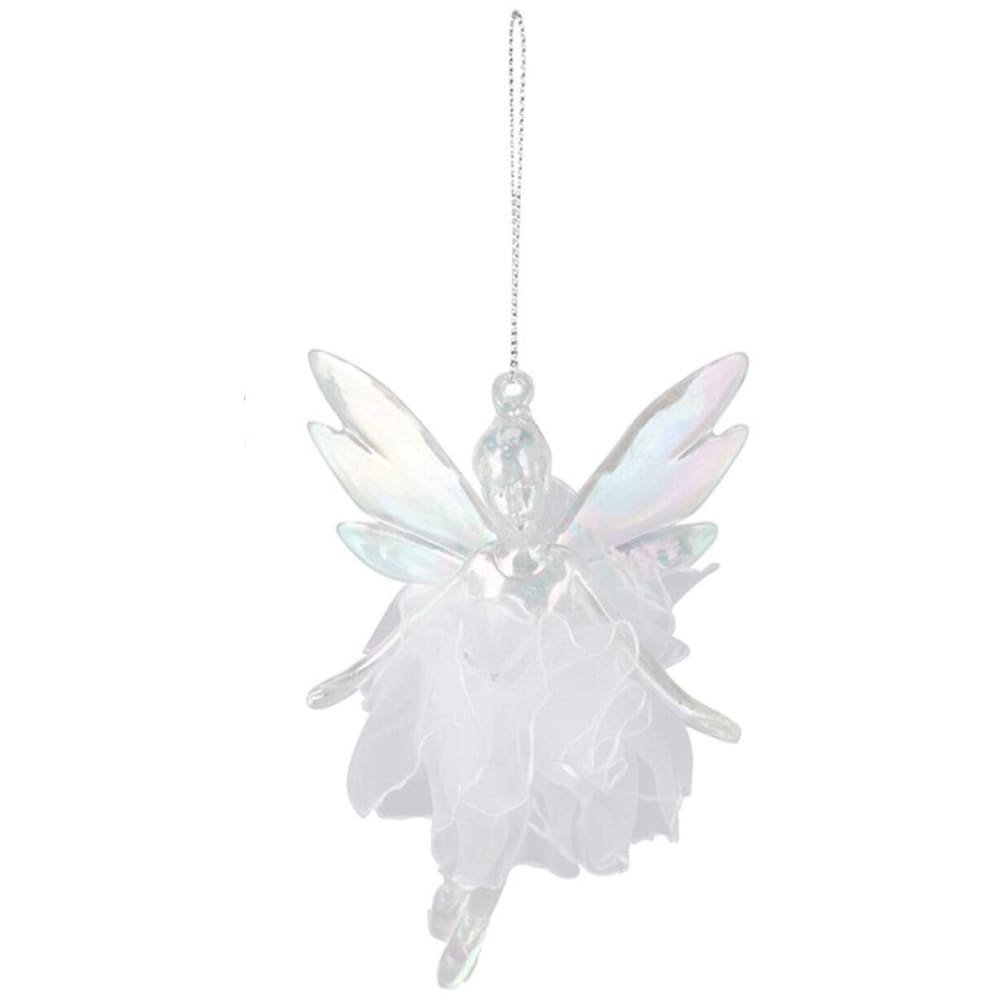 Decoratiune Ingeras, 12 cm, transparent