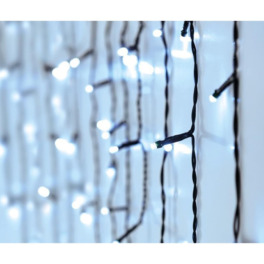 Perdea lumini Turturi, alb rece, 360 LED