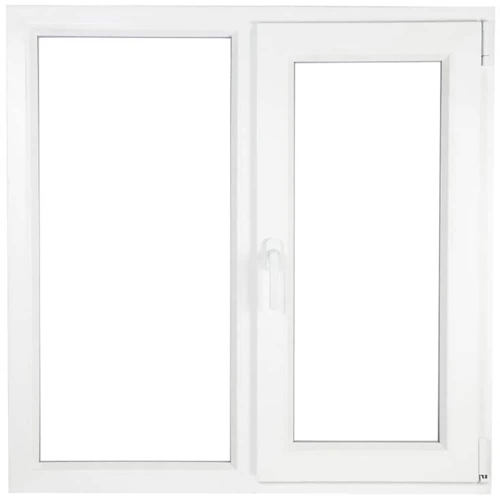 Fereastra termopan FORTIA, PVC, 4 camere, 116 x 116 cm, deschidere dreapta, alb