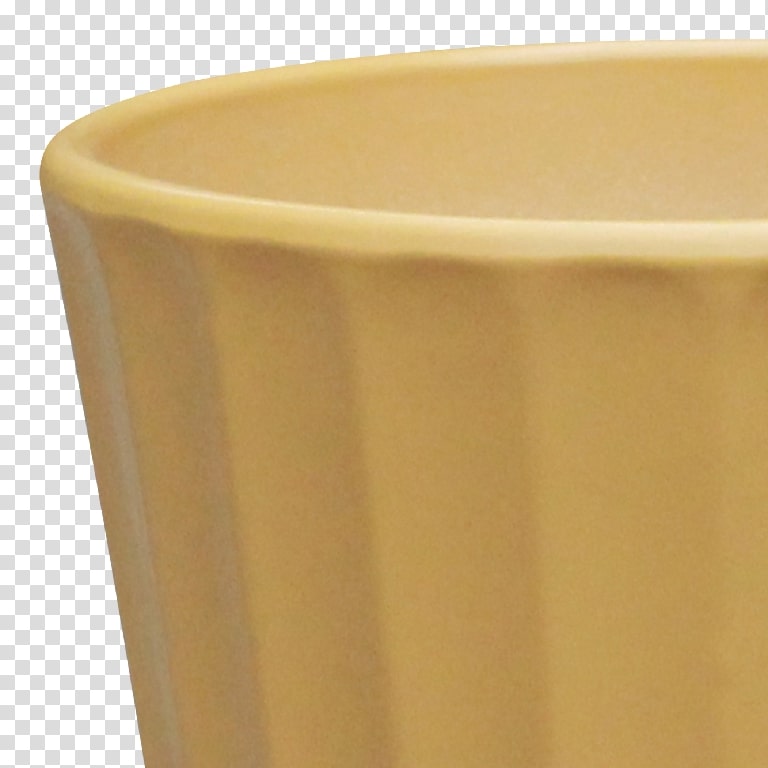 Ghiveci flori VERVE, argila, D 16.5 cm, galben