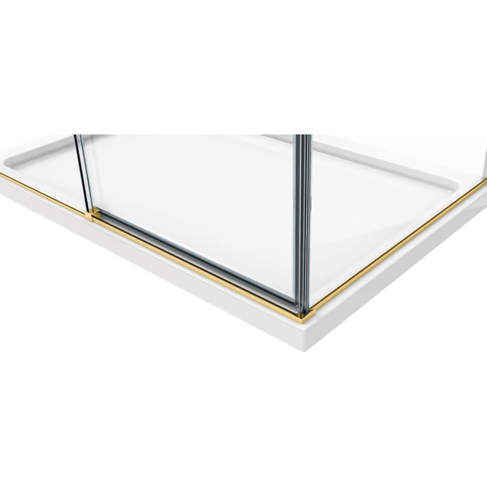 Cabina de dus BELFORM Fortuna 27CB1105_GCL, 100 x 80 x 195, sticla securizata 6mm, profil auriu