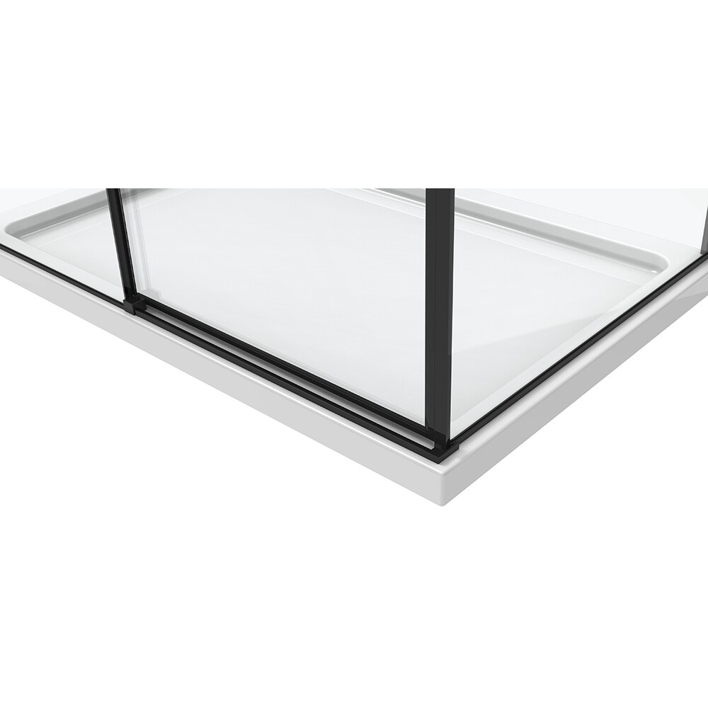 Cabina dus standard BELFORM Infinity, dreptunghiulara, 100 x 80 x 200 cm, profil aluminiu, sticla securizata 6mm, negru