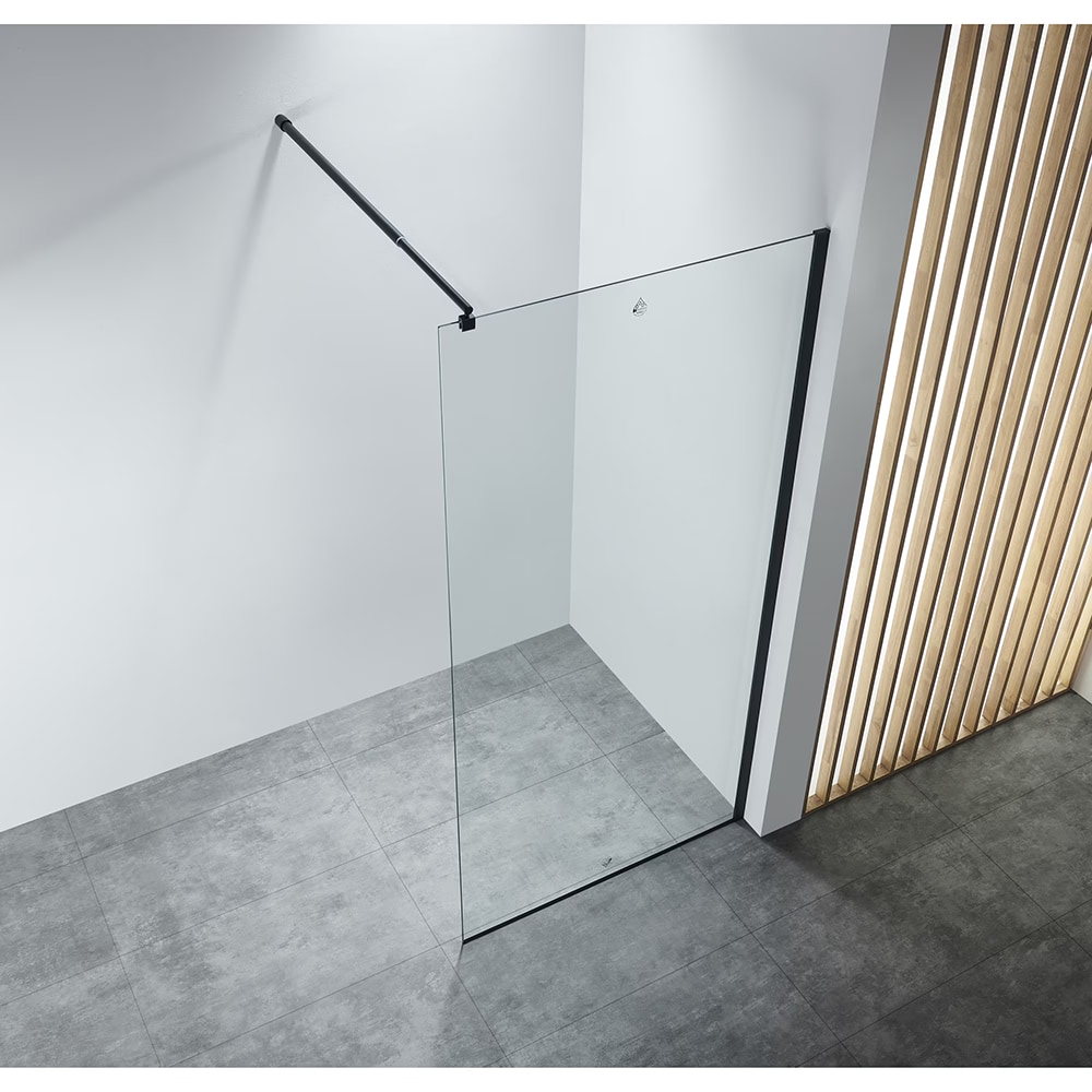Paravan dus walk-in BELFORM Infinity 27BL2002, aluminiu, sticla securizata transparenta, 70 x 200 cm, negru