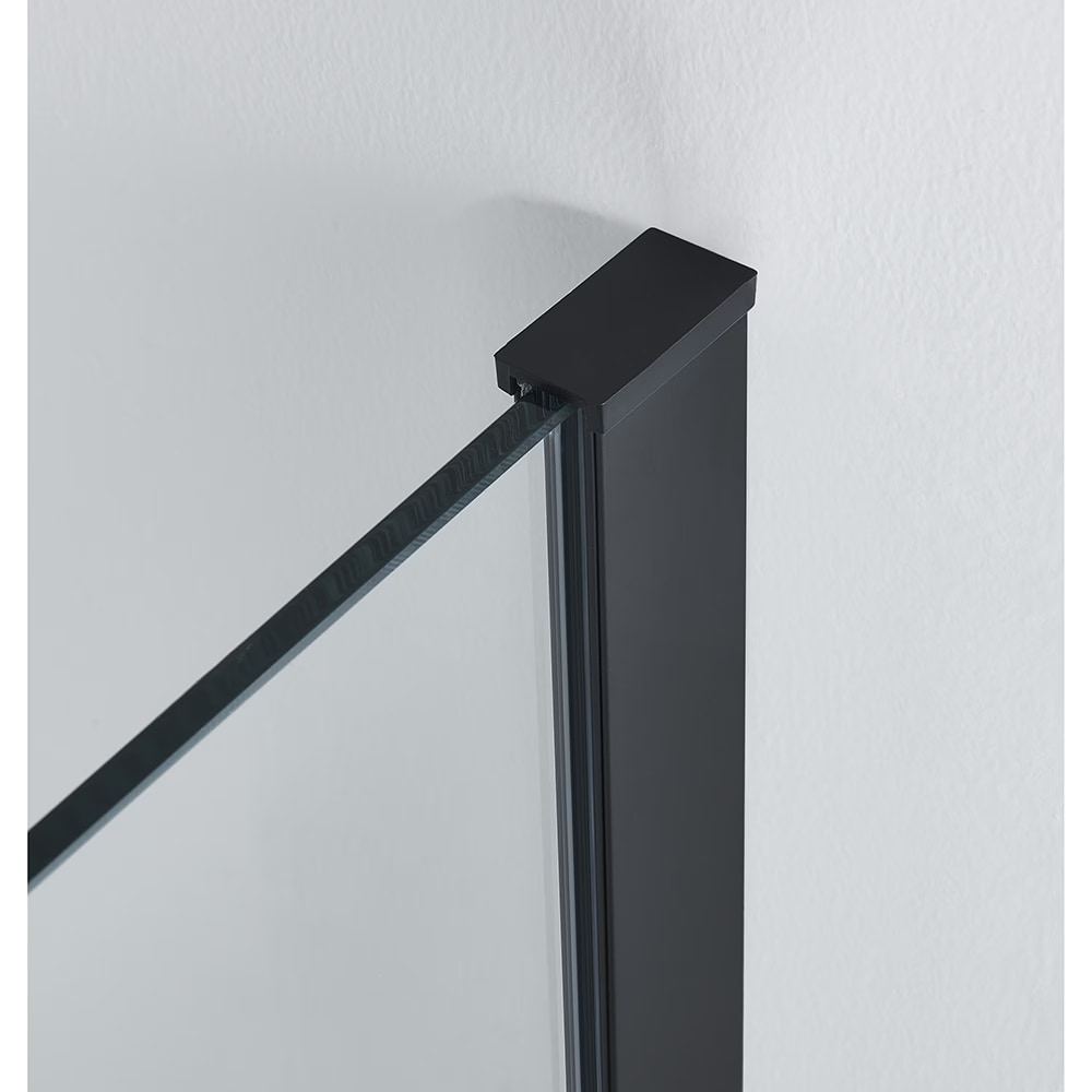 Paravan dus walk-in BELFORM Infinity 27BL2002, aluminiu, sticla securizata transparenta, 70 x 200 cm, negru