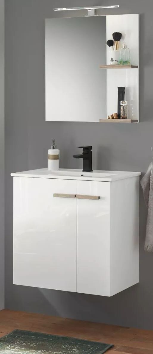 Set mobilier baie, alb, 65 cm  Paxos