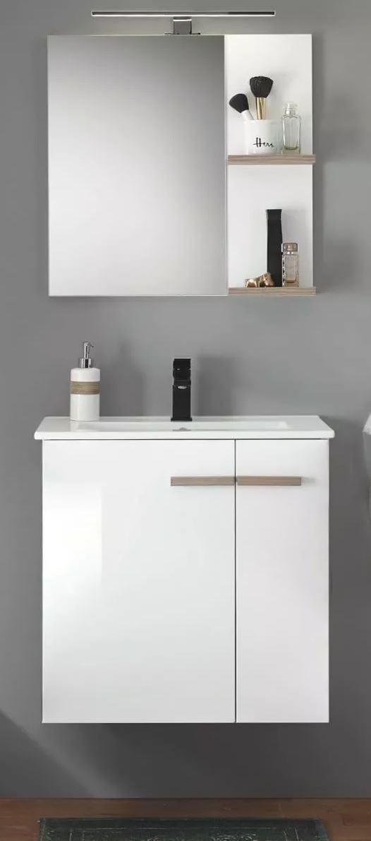 Set mobilier baie, alb, 65 cm  Paxos