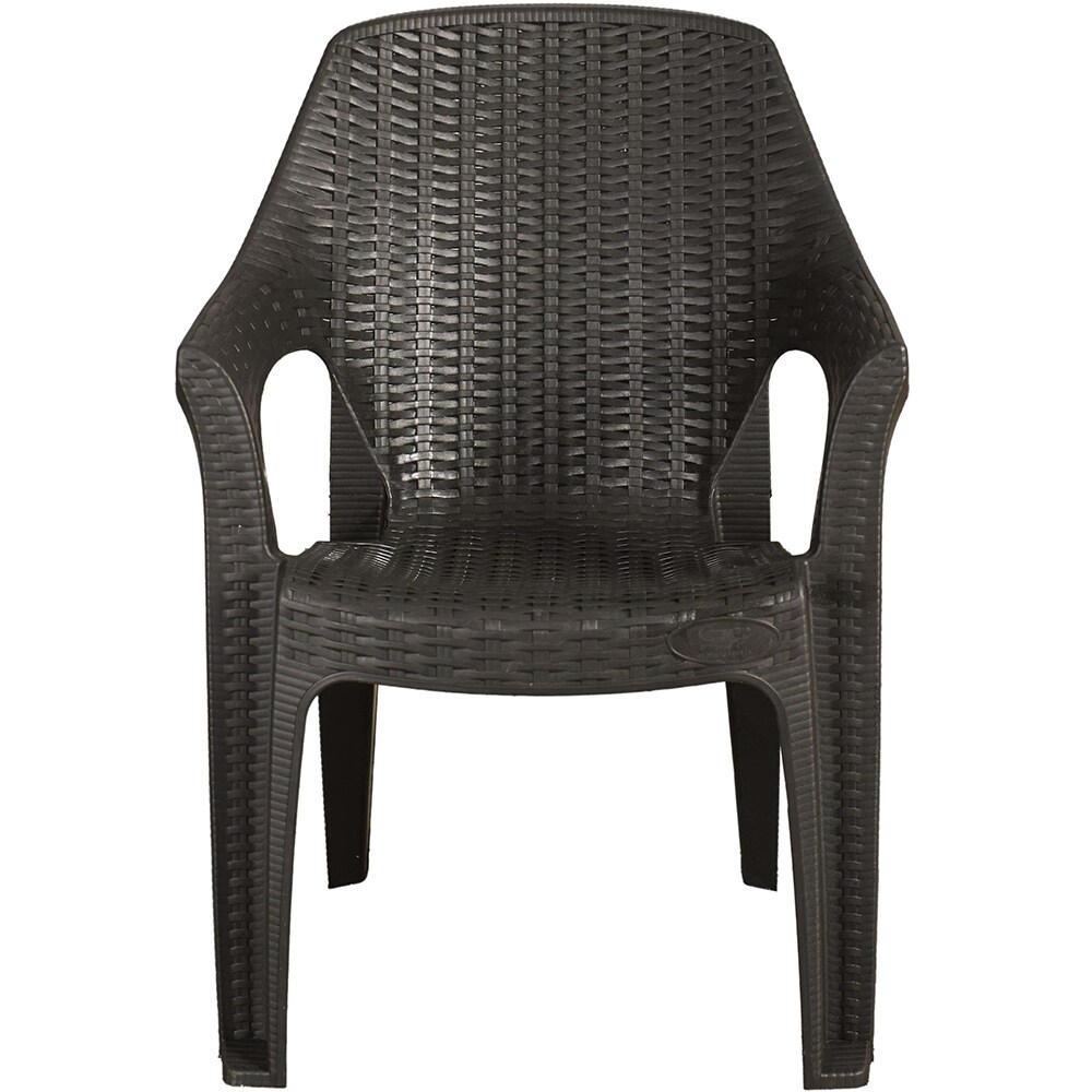 Scaun gradina Outdoor Living, plastic, 55 x 62 x 84 cm, gri antracit