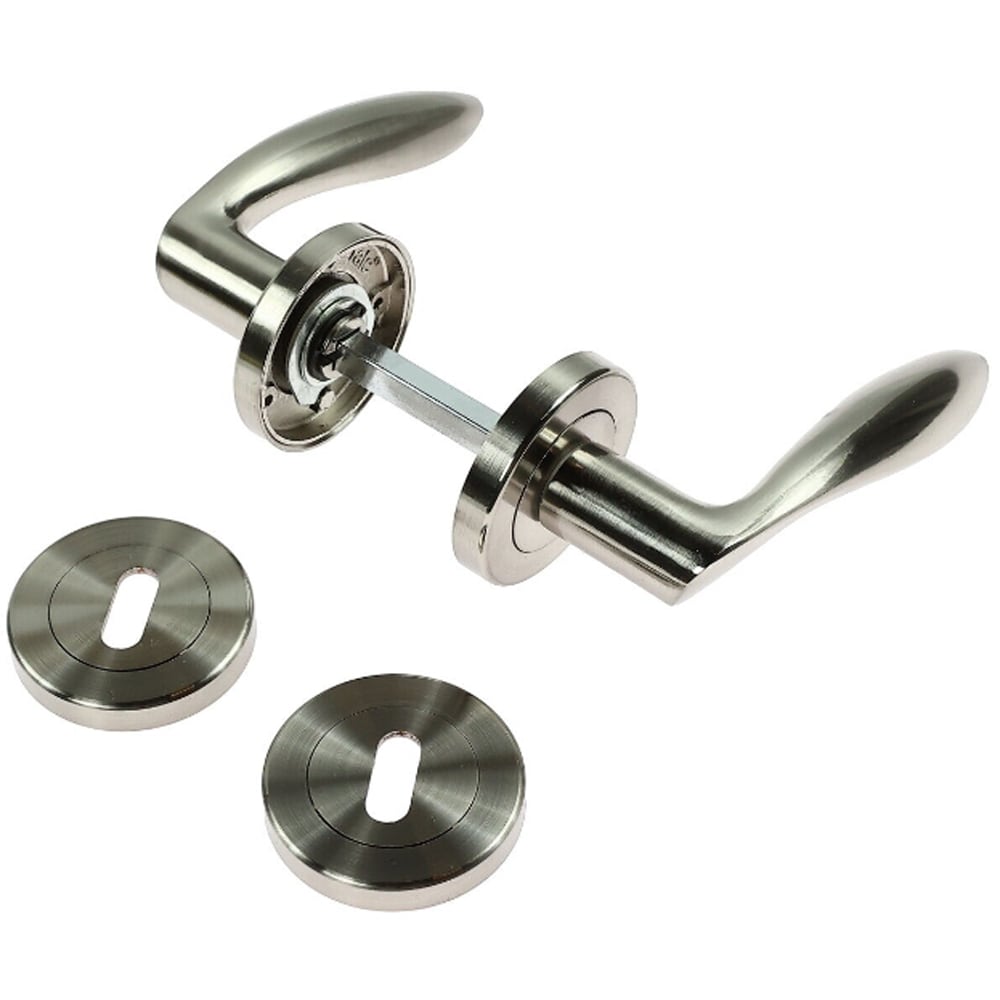Maner cu rozeta YALE, aluminiu, 126 mm, 2 bucati, nichel